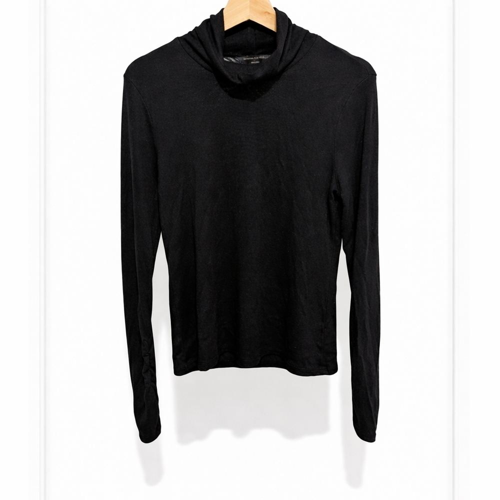 Banana Republic Black Long Sleeve Turtleneck Top